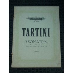 Tartini 3 Sonaten F dur-G dur-E moll Edition Peters N1099