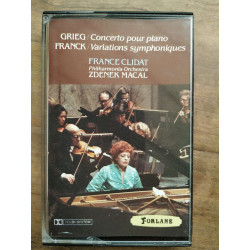 Grieg Concerto pour piano Franck - France Clidat Cassette Audio-K7