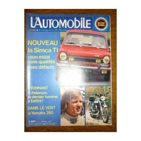 L'Automobile mensuel n327 Août 1973