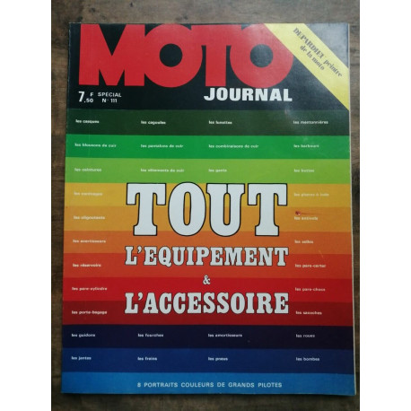 Moto Journal - Nº 111 Tout L'Equipement L'Acessoire