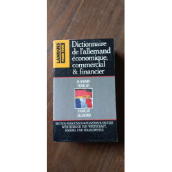 Dictionnaire de l'allemand économique commercial financier