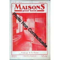 Maisons Pour Tous N° 28 Du 15/09/1929 - L'ecairage De La Cuisine