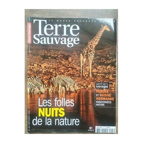 Terre Sauvage n187 Septembre 2003 Les folles nuits de la nature