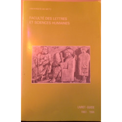 FACULTE DES LETTRES ET SCIENCES HUMAINES - LIVRET GUIDE 1983 - 1984