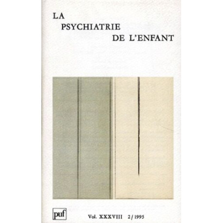 Lq Psychiatrie de l'enfant 1996 numéro 1 volume 39