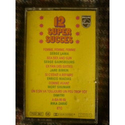 12 SUPER SUCCES Cassette Audio-K7 PHILIPS 7132 387