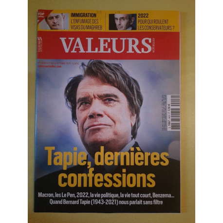 Valeurs Actuelles Nº4428 - tapie dernières Confessions Octobre 2021