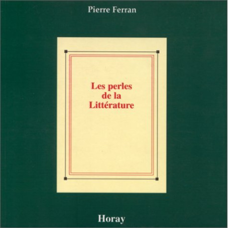 Perles de la litterature t.1