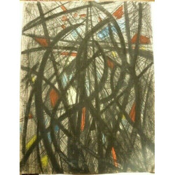 Madeleine claass architecture pastels gras sur papier 65 cm x 50 cm