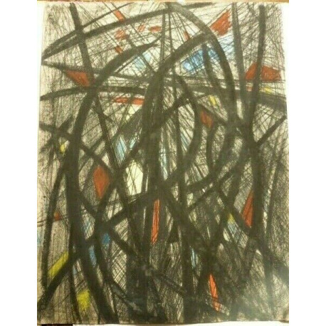 Madeleine claass architecture pastels gras sur papier 65 cm x 50 cm