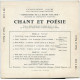 Chant Et Poésie