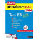 MAXI ANNALES BAC 2014 TERM ES