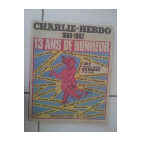 Charlie Hebdo 1969 1982 13 Años Suerte numéro Especial 80 Páginas...