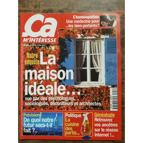 ça m'interesse n203 Janvier 1998 La maison idéale