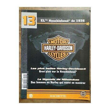 EL Knucklehead de 1936 harley davidson Motorcycle Nº13 hachette 2001