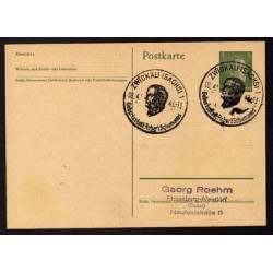 Ganzsache ZWICKAU Sachs Cachet Spécial 080443 WW2