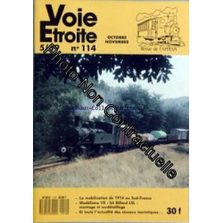 VOIE ETROITE [No 114] du 01/10/1989 - LA MOBILISATION DE 1914 AU...