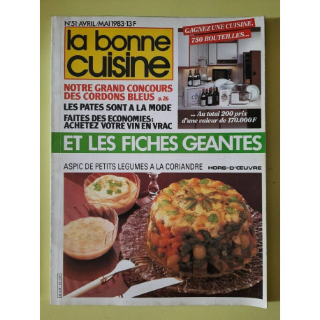 La Bonne Cuisine Nº 51 Et Les Fiches Geantes 1983