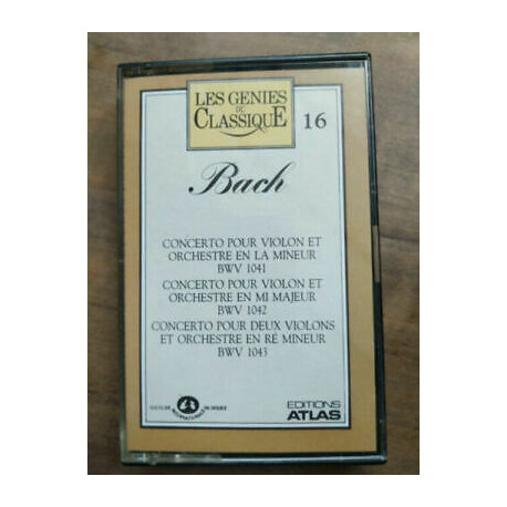 Les génies du classique 16 - Bach Cassette Audio-K7