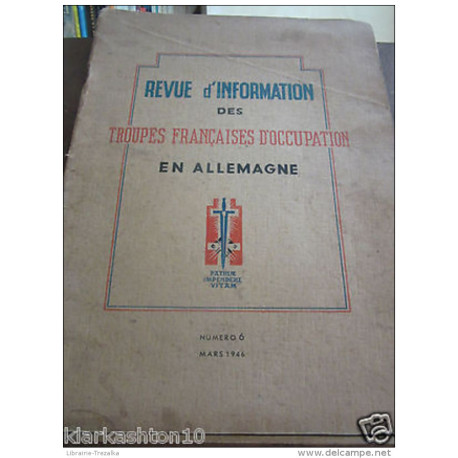 Revue d'information des troupes françaises d'occupation en...