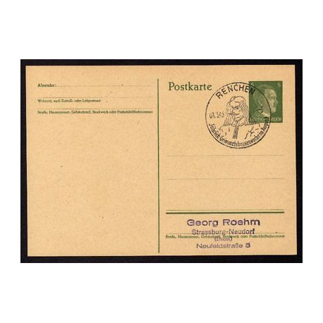 Ganzsache RENCHEN Cachet Spécial 010343 WW2