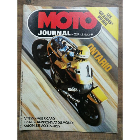 Moto Journal Nº 237 16 Octobre 1975