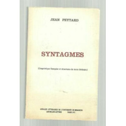 Jeans Peytard Syntagmes 1 linguistica Francese