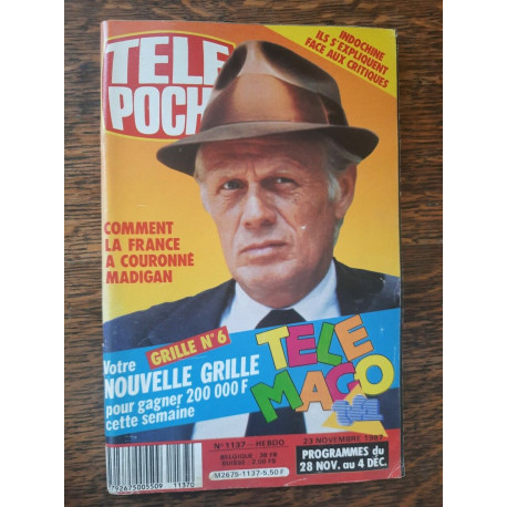 Tele Poche Magazine N 1137 23 Novembre 1987