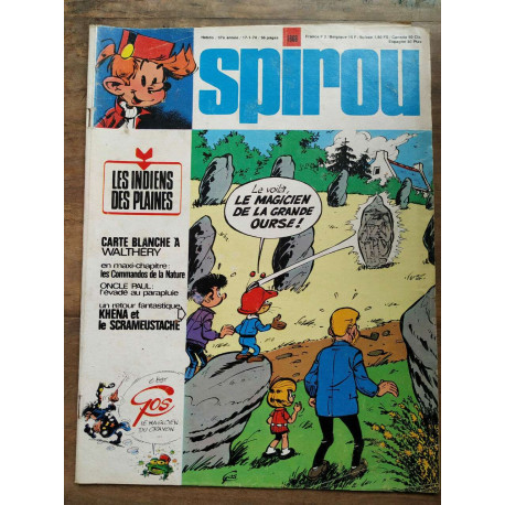 Magazine Spirou n1866 Janvier 1974