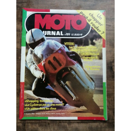 Moto Journal Nº 189 17 Octobre 1974