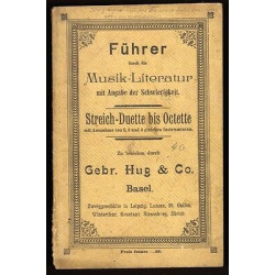 Führer durch di Musik-Literatur mit Angabe der Schwierigkeit Gebr....