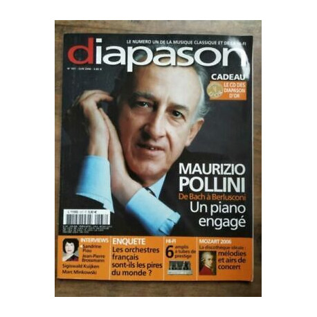 diapason Le Numéro un de la Musique Classique et de la hi fi nº537...