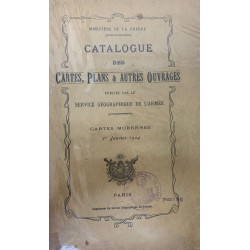 Catalogue des cartes plans et autres ouvrages