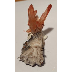 Lot de 2 Quartz hematoïde vanadinite sur barytine QHVB 9