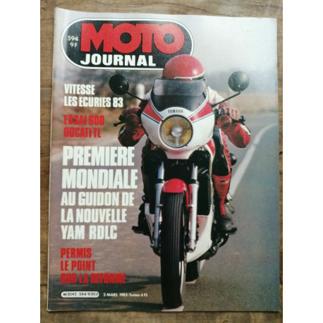 Moto Journal Nº 594 3 Mars 1983