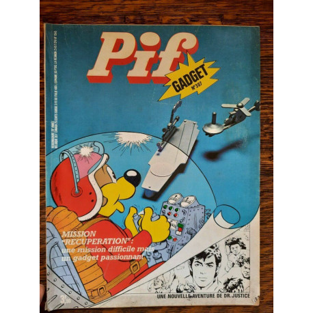 Pif Gadget n 307 Mission Récupération 1975