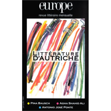 Revue Europe juin - juillet 2001 : Littérature d'Autriche