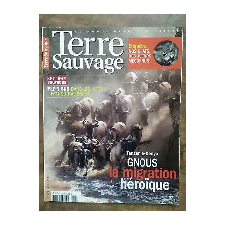 Terre Sauvage n173 Juin 2002 Gnous la migration héroïque