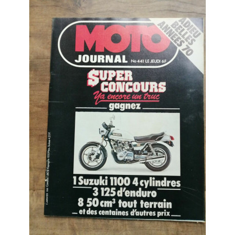 Moto Journal Nº 441 1 Janvier 1980