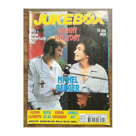 Jukebox Magazine Nº245 Juillet 2007 Johnny Hallyday Michel Berger