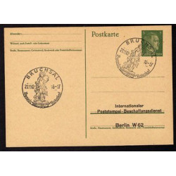 Ganzsache BRUCHSAL 211142 Poststempel Berlin W 62