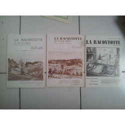 lot 3 revues LA RACONTOTTE de su lou Mont 6 11 et 14 1978 1980 1982