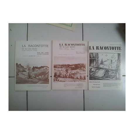 lot 3 revues LA RACONTOTTE de su lou Mont 6 11 et 14 1978 1980 1982