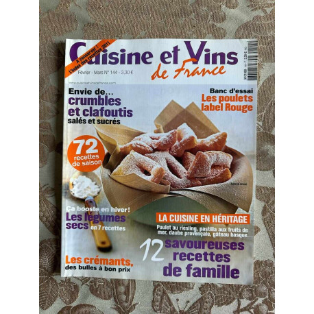 Cuisine et vins de France n°144