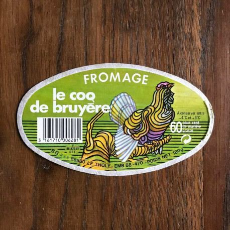 Fromage le coq de bruyere