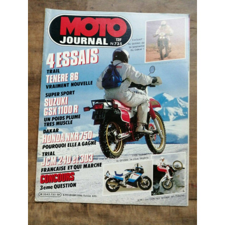 Moto Journal n 735 6 Février 1986