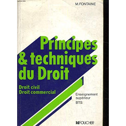 Principes et techniques du droit Tome 1 : Principes et techniques...