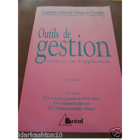 Outils de gestion cours et cas d'application