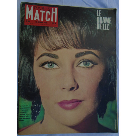 Magazine Paris Match - 609 - decembre 1960 - Liz Taylor cleopatre