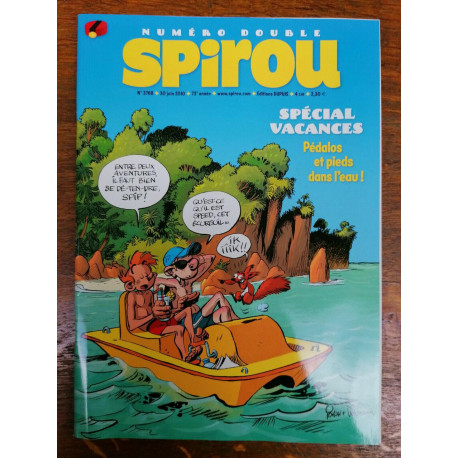 Spirou n3768 Spécial vacances pédalos et pieds dans leau